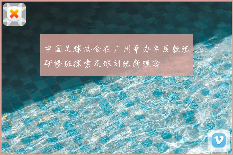 中国足球协会在广州举办年度教练研修班探索足球训练新理念
